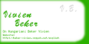 vivien beker business card